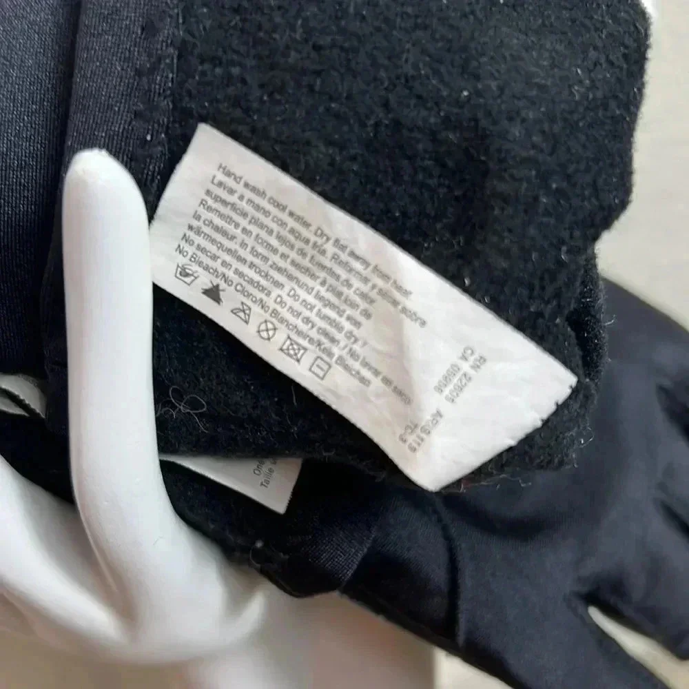 Isotoner Black Spandex Gloves OS - Picture 9 of 10